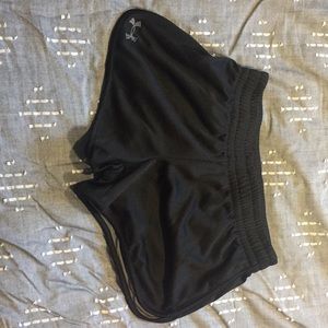 Womens underarmour shorts black